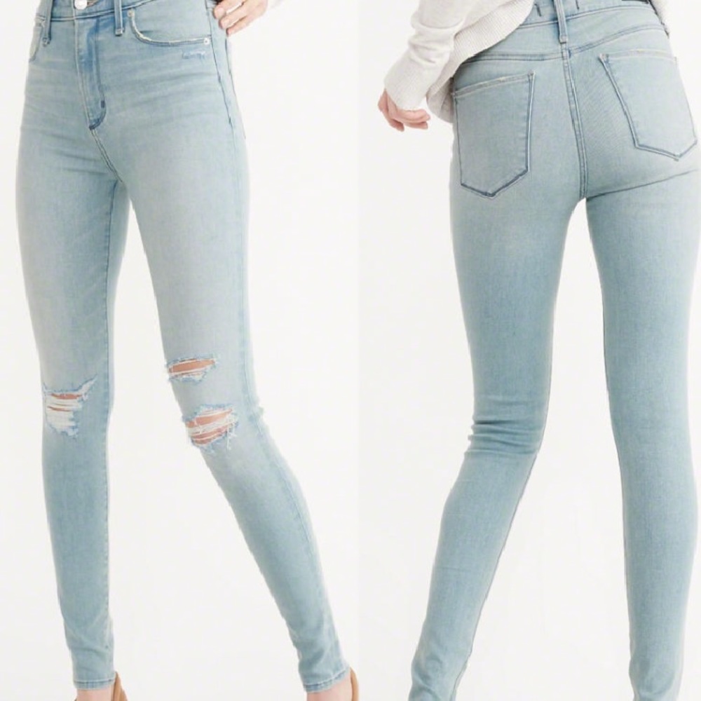 Abercrombie Ripped Skinny Jeans